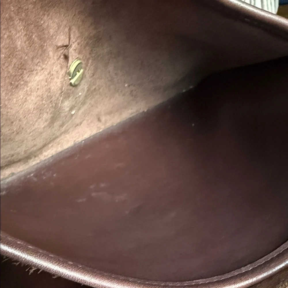 Vintage 1998 Coach Willis 9927 Mahogany Brown Leather Turnlock Crossbody Satchel - Picture 13 of 14